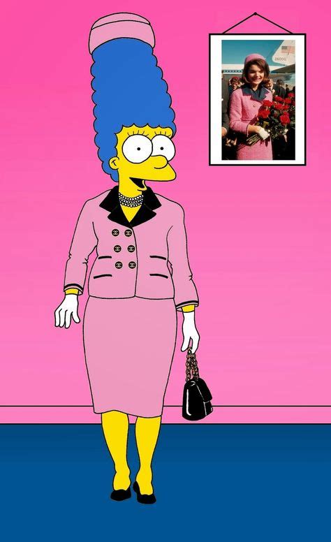 the simpsons marge chanel|jackie kennedy after shooting.